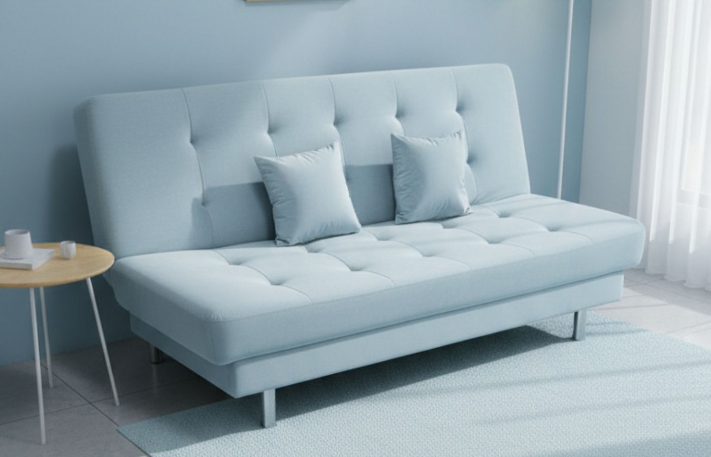 Sofa Bed Light Blue