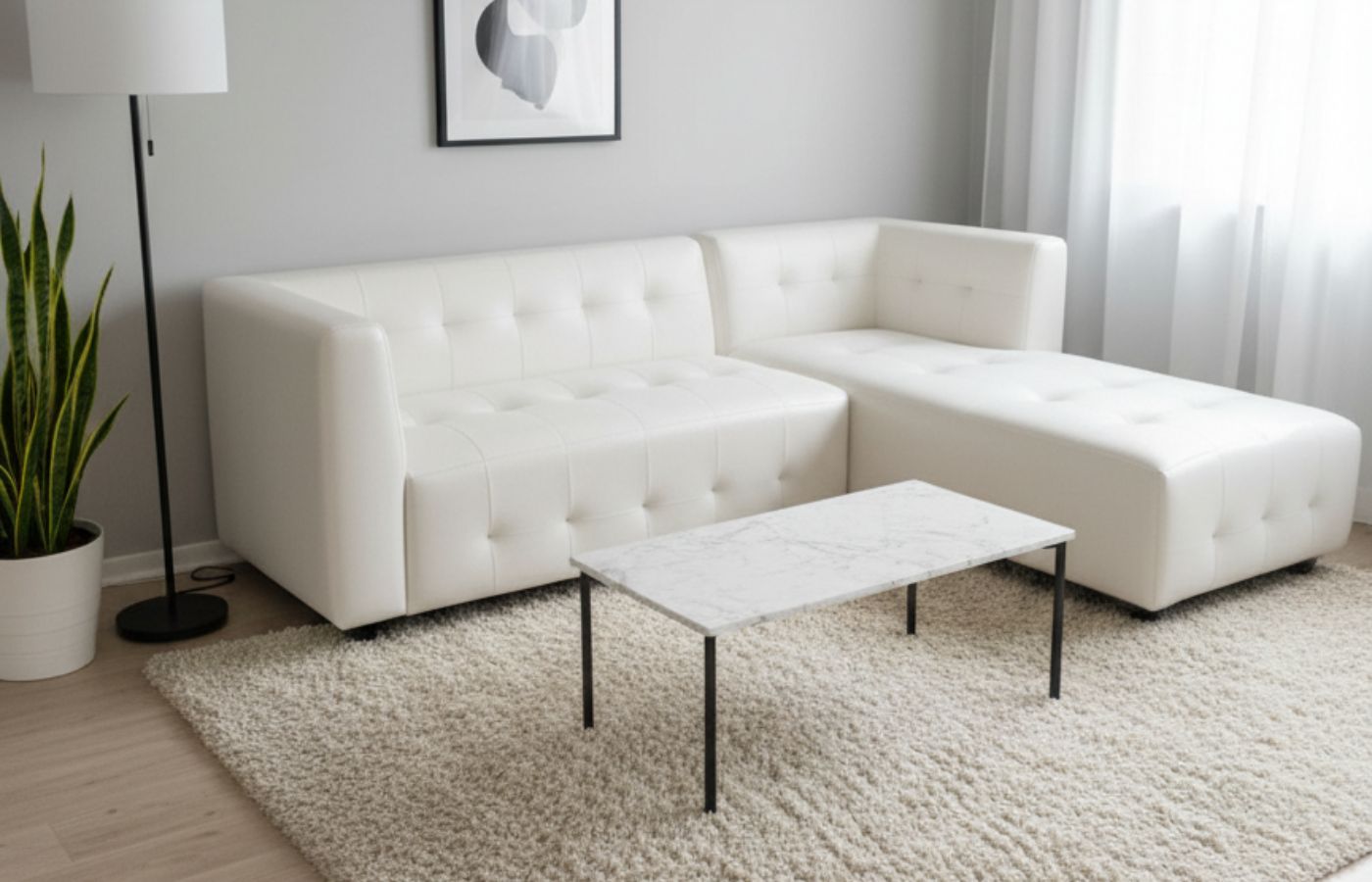 Sofa L Selonjor Off White